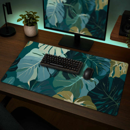 Tropical Leaf Veil Desk Mat - Stylish Home Decor Accessory