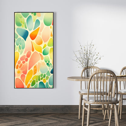 Organic Fruits Orange Framed Canvas | Home Decor Art