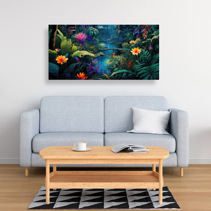 The Beauty of Nature - Black Canvas Home Decor Art Print