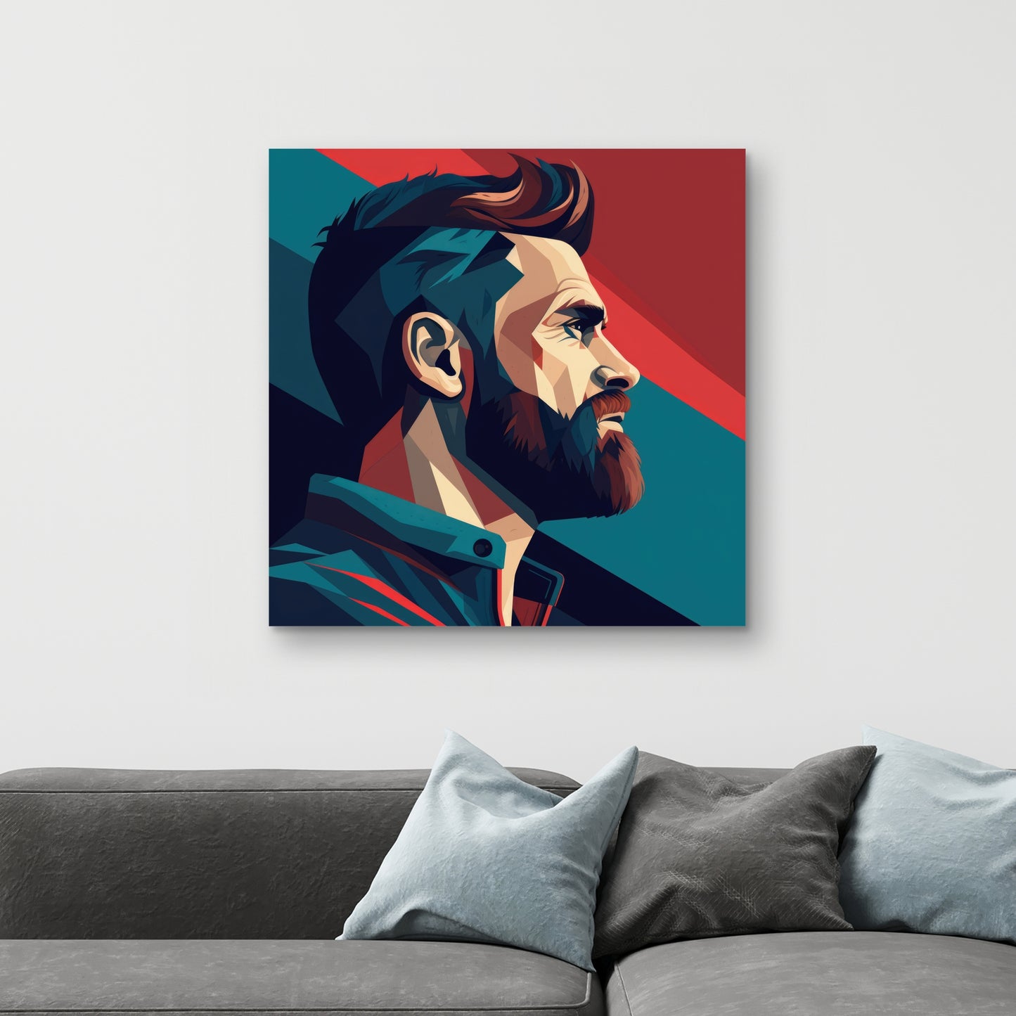 Courageous - Red Canvas Art for Stylish Home Decor
