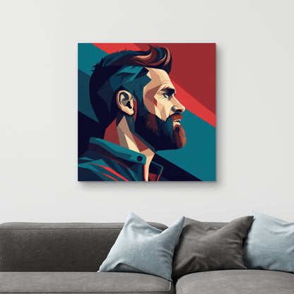 Courageous - Red Canvas Art for Stylish Home Decor