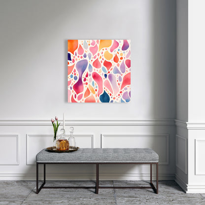 Splotches - Orange Canvas Art for Stylish Home Decor