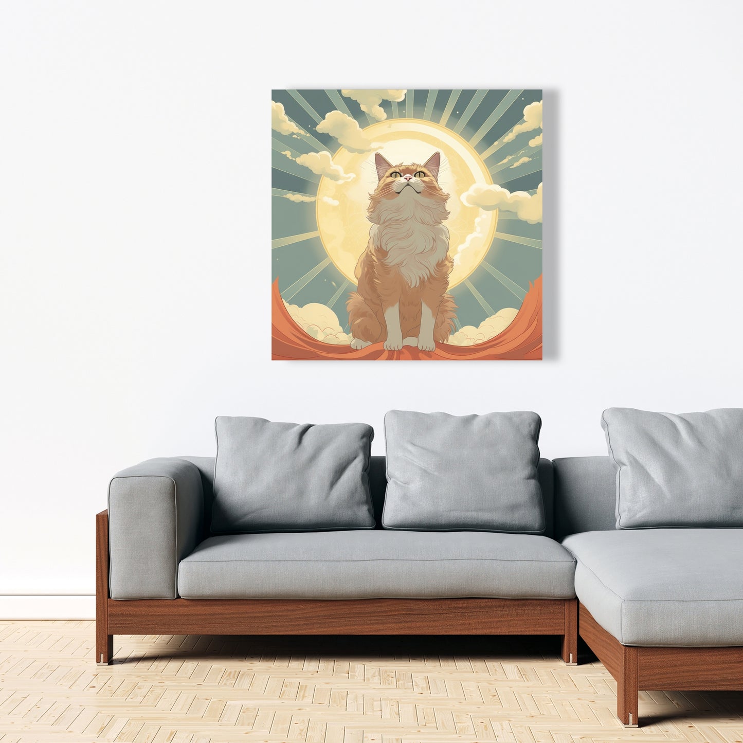 Moewing Above - Blue Canvas Art | Stylish Design