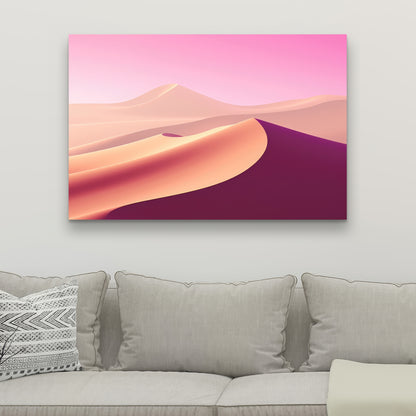 Calm Dunes - White Canvas Art for Elegant Home Decor