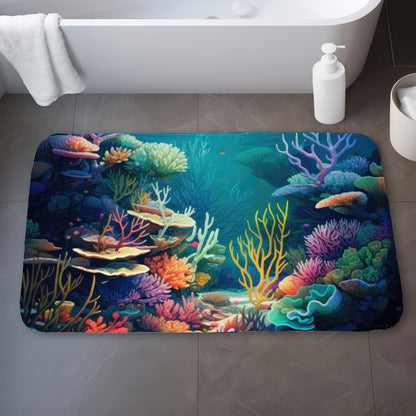 Filled with life - 17"x24" Bath mat