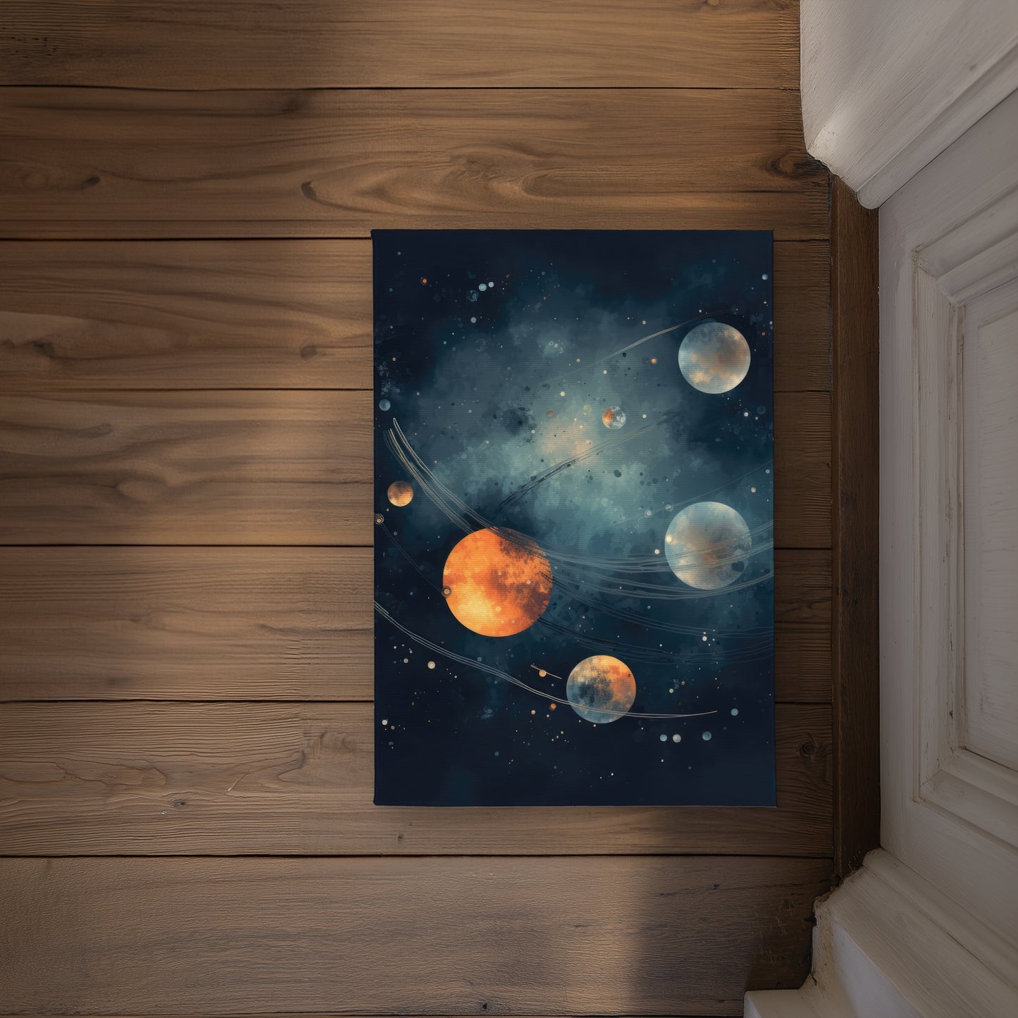 Deep Exploration Blue Indoor Outdoor Door Mat | Home Decor