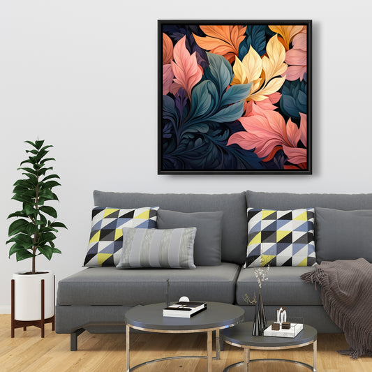 Pastel bloom - 36"x36" Framed canvas