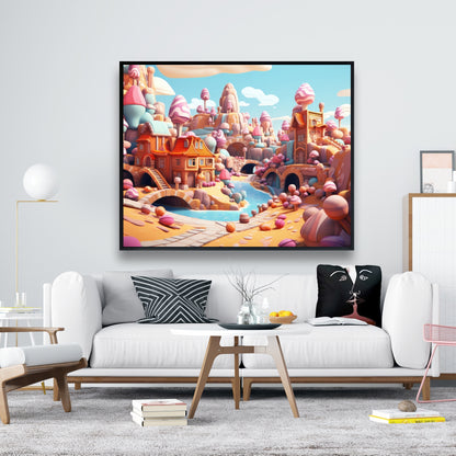 Sweet kingdom - 36"x36" Framed canvas