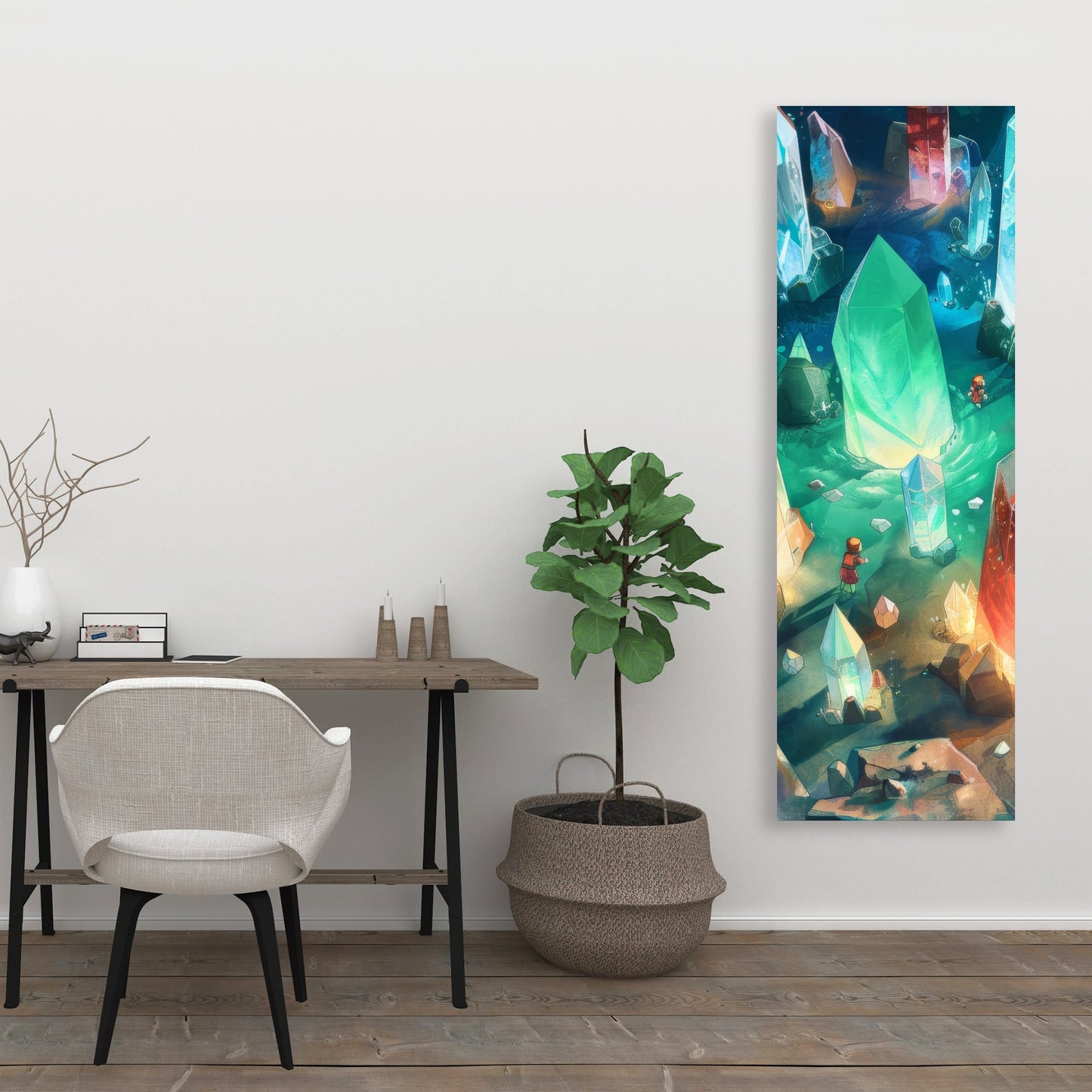 The Quest - Turquoise Canvas Wall Art for Home Decor