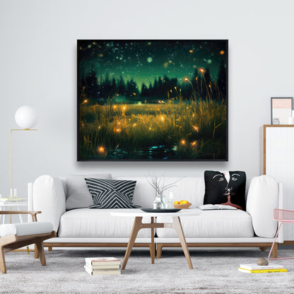 Light in the Dark - Black Framed Canvas Home Decor Art