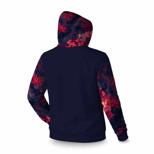 Sweat à capuche Burning Plants - Vêtements élégants