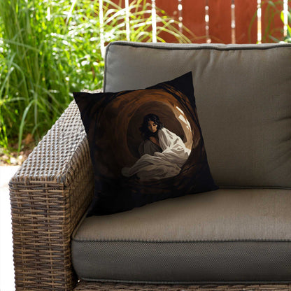 Coussin décoratif en sergé de polyester Warm Embrace - Décoration intérieure confortable