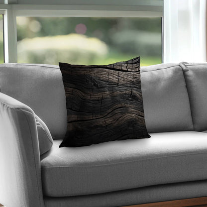 Dark wood - Throw Pillow