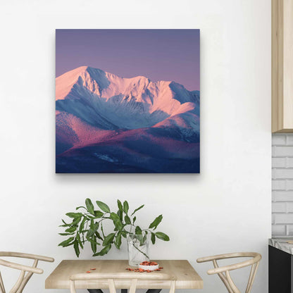 Rising Snow - White Canvas Art for Elegant Home Decor