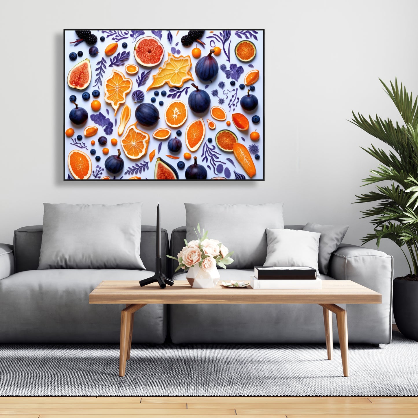 Fruity skins - 36"x36" Framed canvas