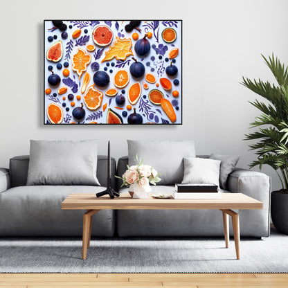 Fruity skins - 36"x36" Framed canvas