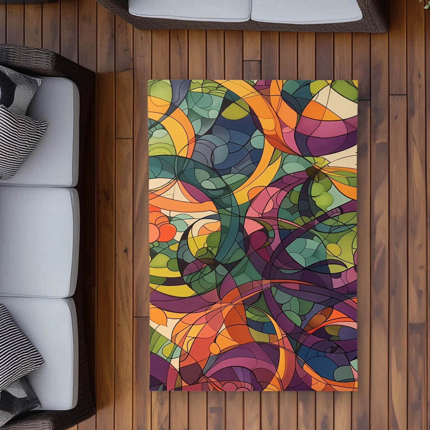 Tapis d'extérieur Converge - Décoration élégante pour terrasses