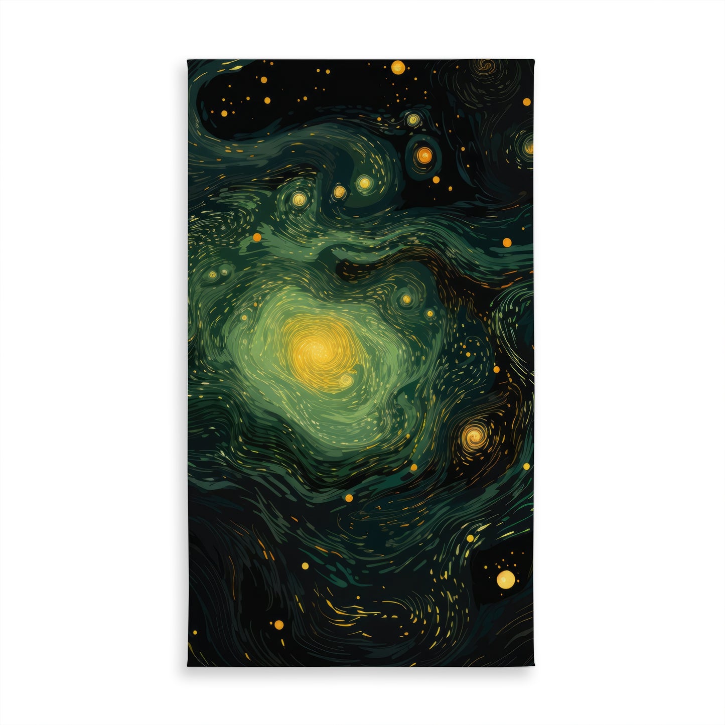 Illuminated in Space Yellow Tablecloth | Indoor Outdoor Decor