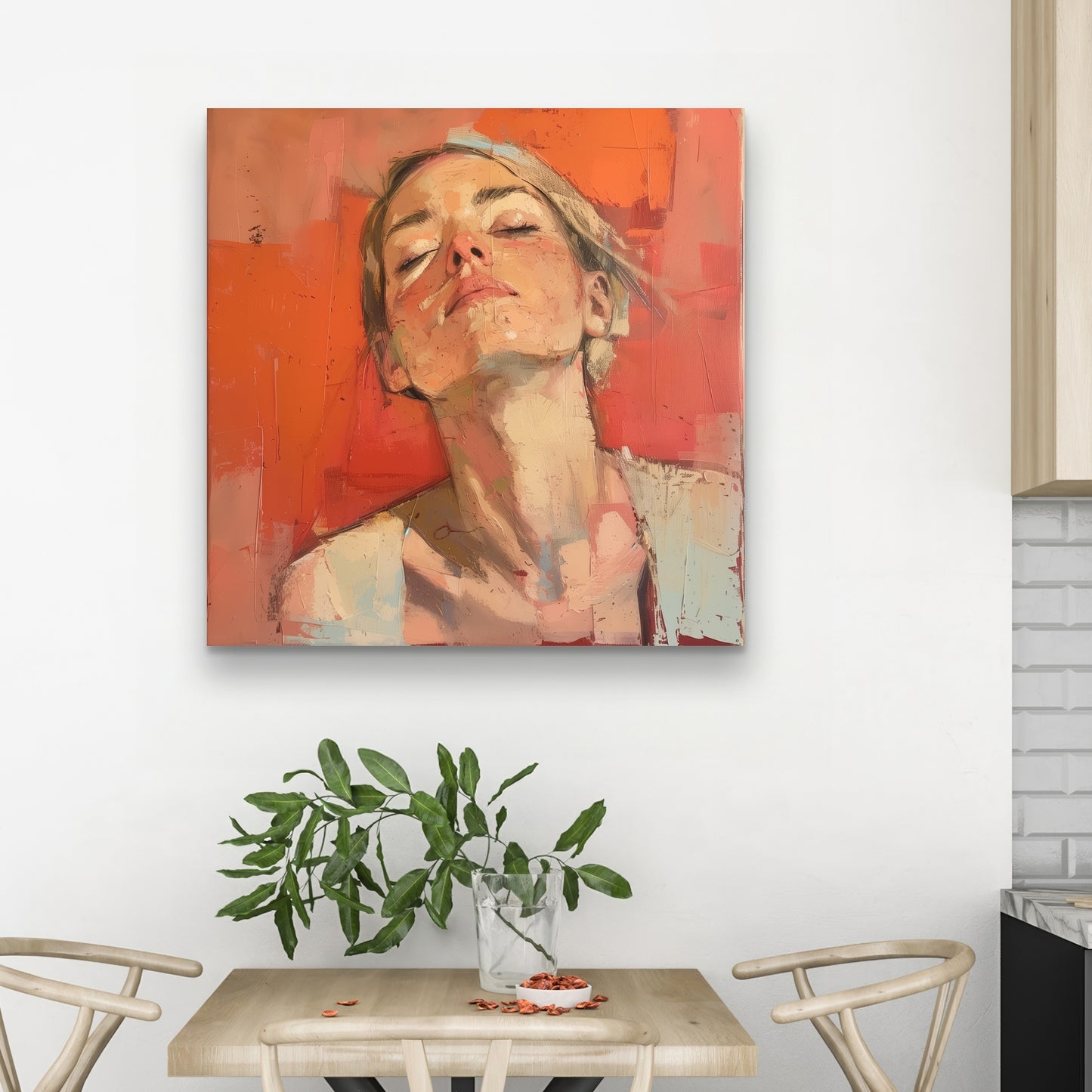 Relief - Pink Canvas Art for Stylish Home Decor Solutions