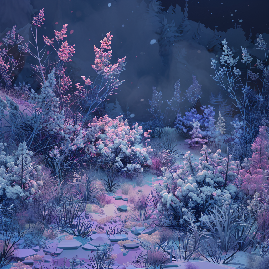 Cold Night Pink Indoor/Outdoor Tablecloth for Home Decor