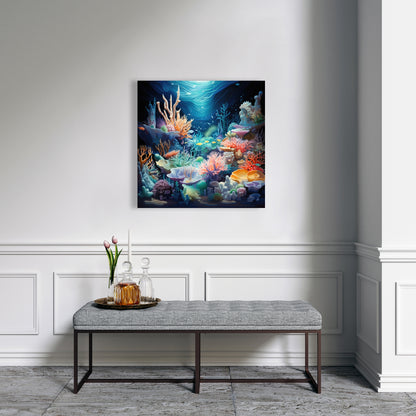 The Reef - Orange Canvas Art for Home Decor | Stylish Accent