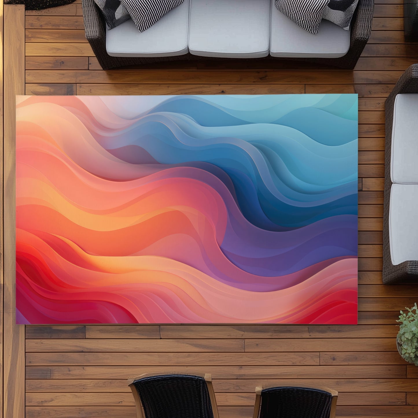 Sweet dreams Red Outdoor Area Rug | Home Decor Essential