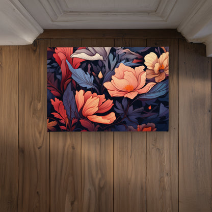 Blooming Uninterrupted Door Mat - Indoor Outdoor Home Decor