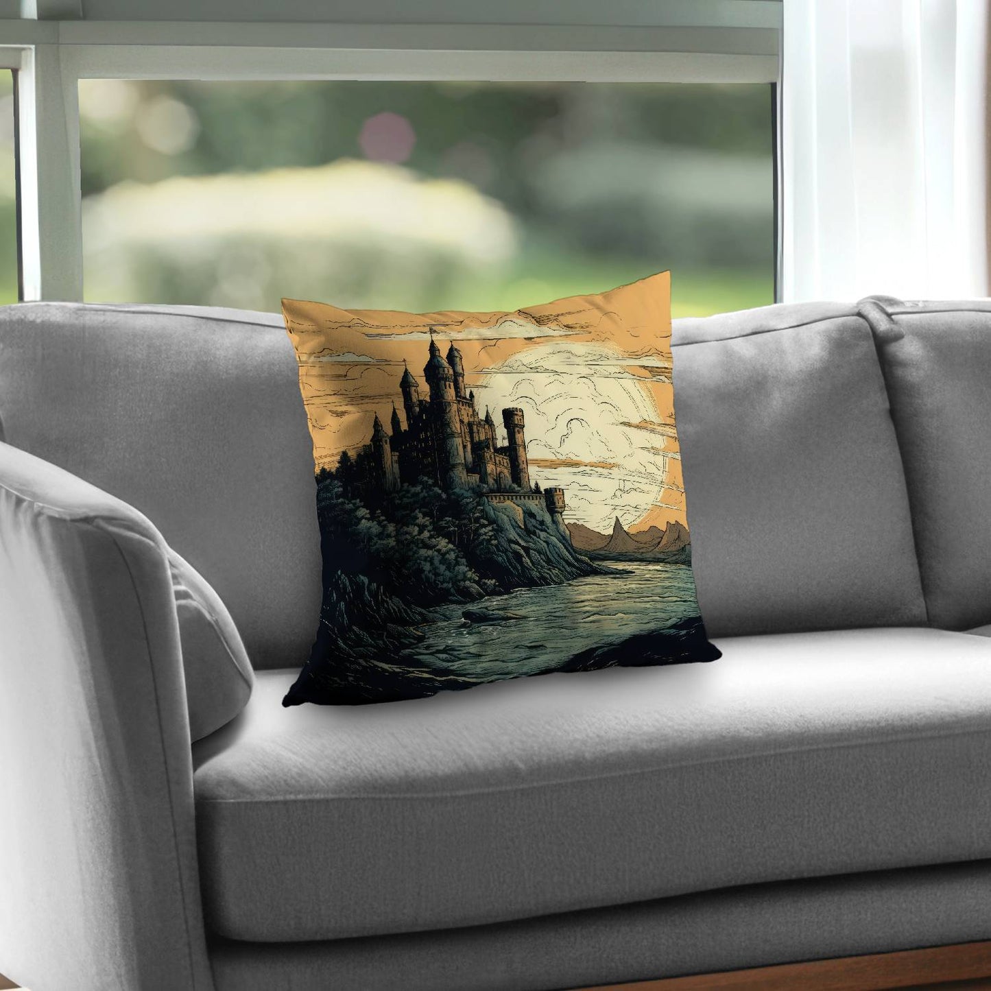 Once upon a time - Throw pillow - Print on demand