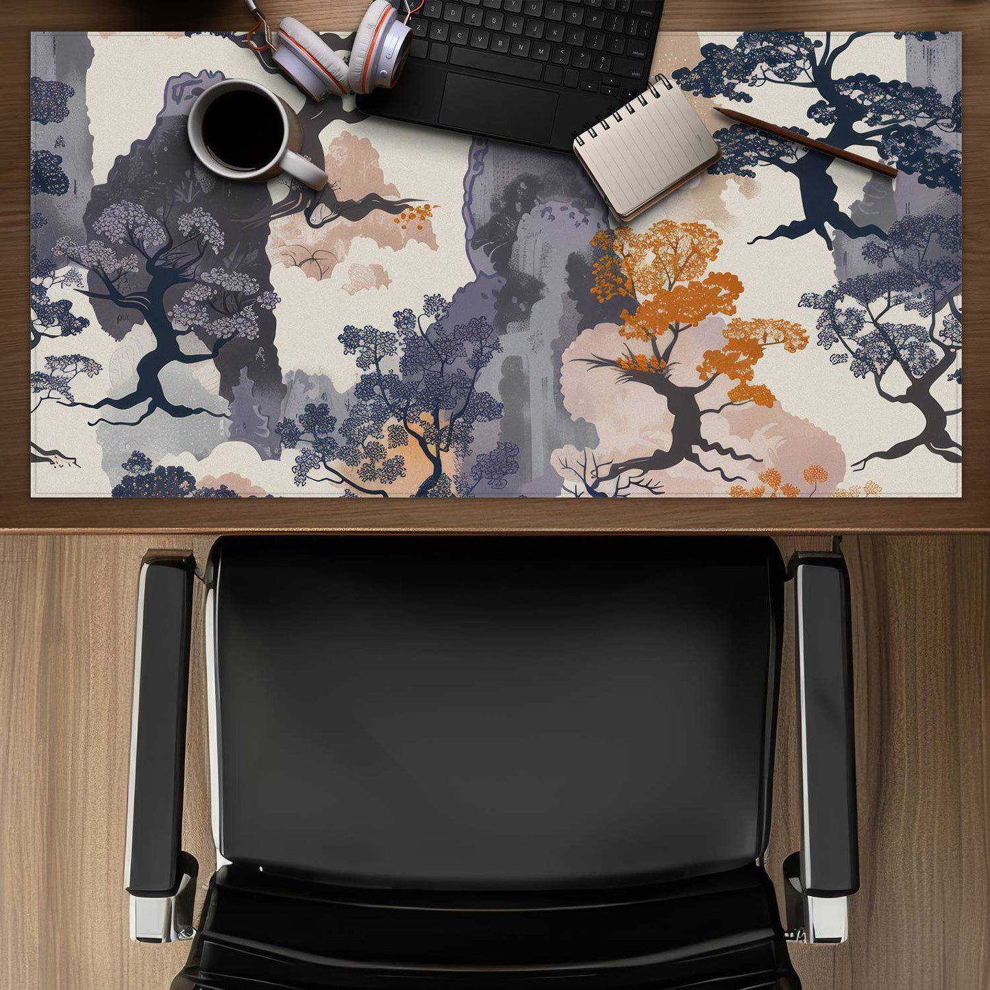 Voidless Gray Desk Mat for Home Decor | Stylish & Functional