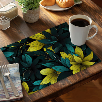 Potent Turquoise Polyester Placemat | Stylish Home Decor