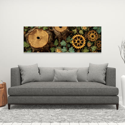 Hiding gears - 24"x24" Canvas