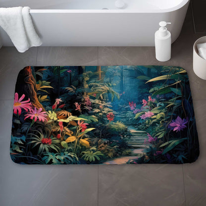 Against all odds Green Bath Mat for Stylish Home Decor