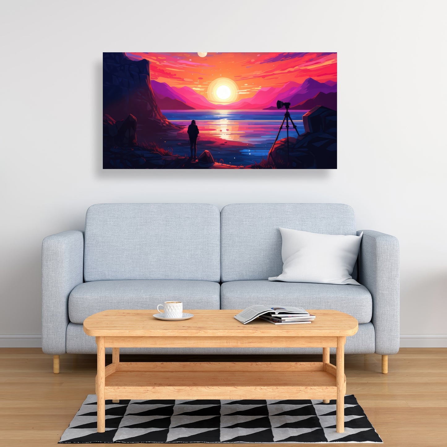 Solitude - Yellow Canvas Art for Home Decor | Modern Design