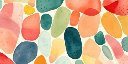 Seedy shapes - Desk Mat