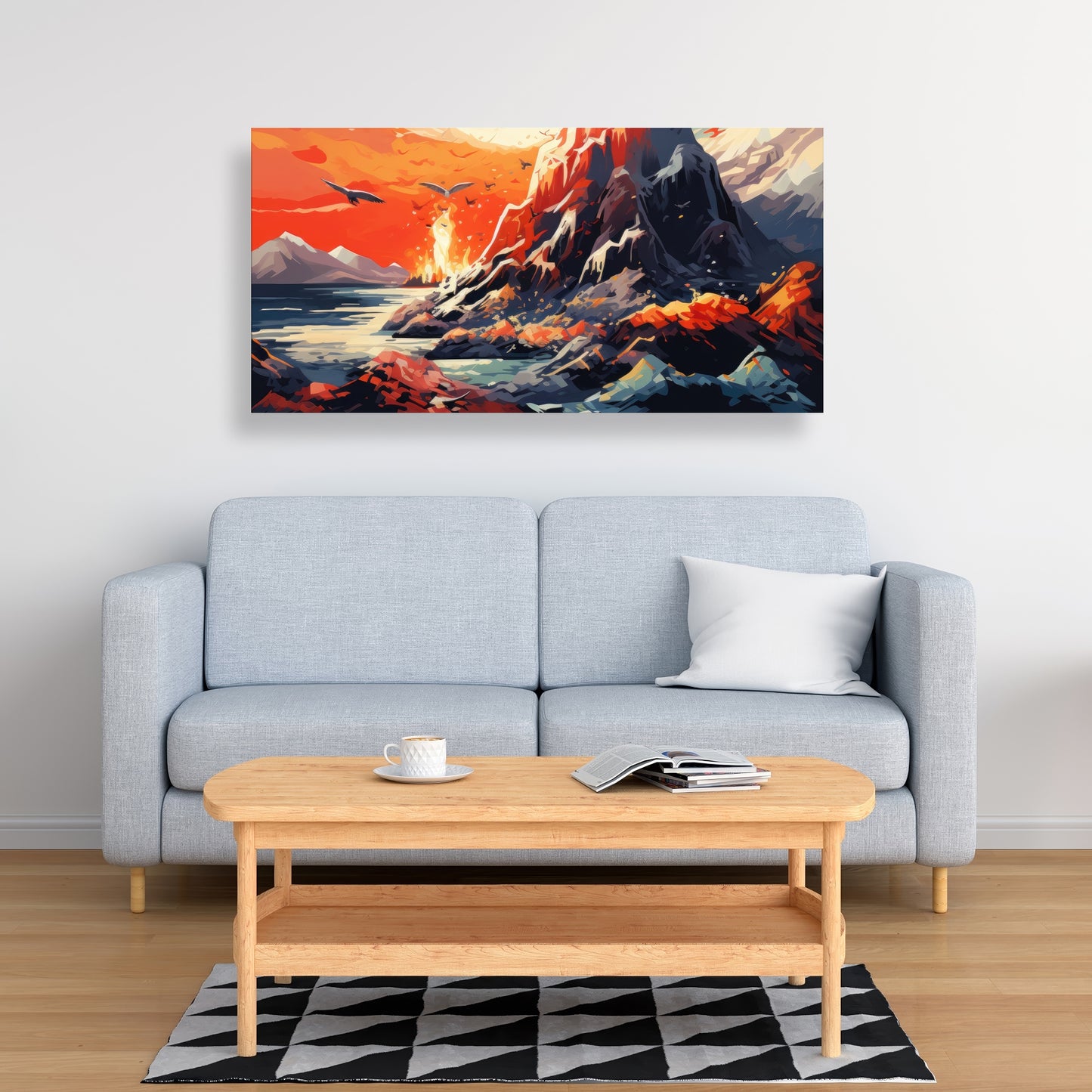 Towards danger - 32"x32" Canvas