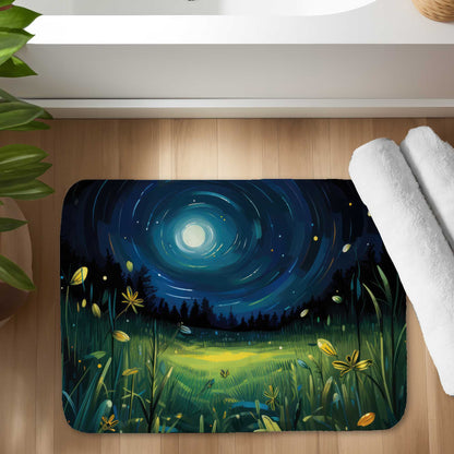 Between grass blades Yellow Bath Mat | Home Decor Essential