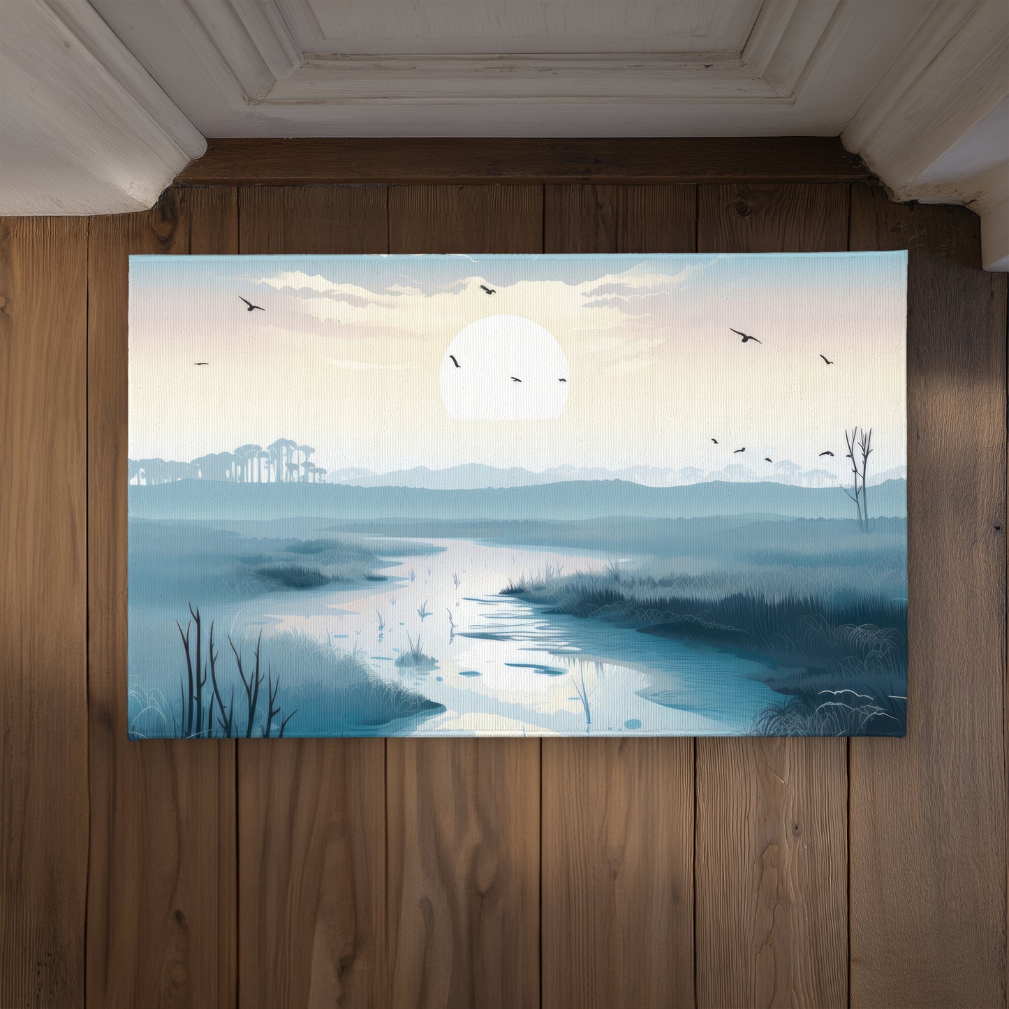 The Marsh Black Indoor Outdoor Door Mat | Decor Essential