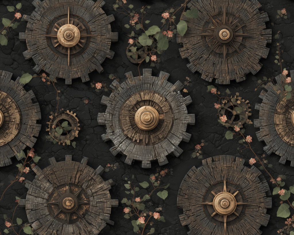 Cog pattern - 14"x18" Polyester Placemat