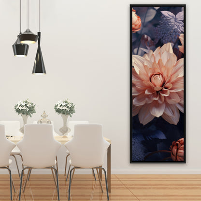 Pink and purple - 36"x36" Framed canvas