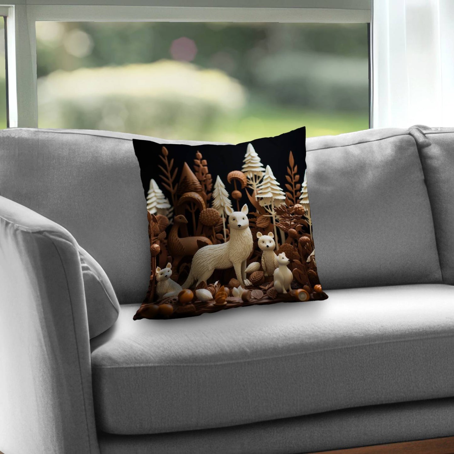 Cacao forest - Throw pillow - Print on demand