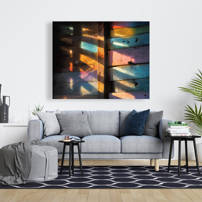 Casting Rainbows - Green Canvas Home Decor for Vibrant Spaces