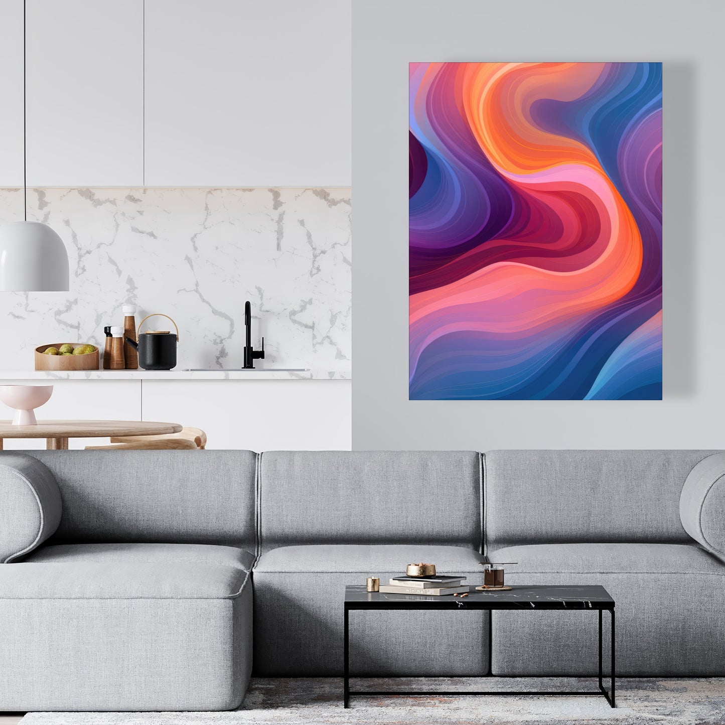 Purple Haze - Blue Canvas Art for Stunning Home Decor