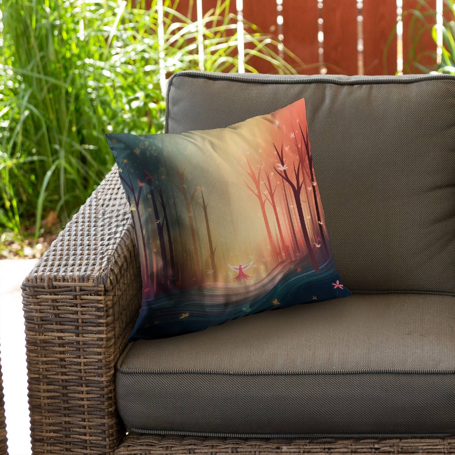 Enchanted - Throw pillow - Print on demand