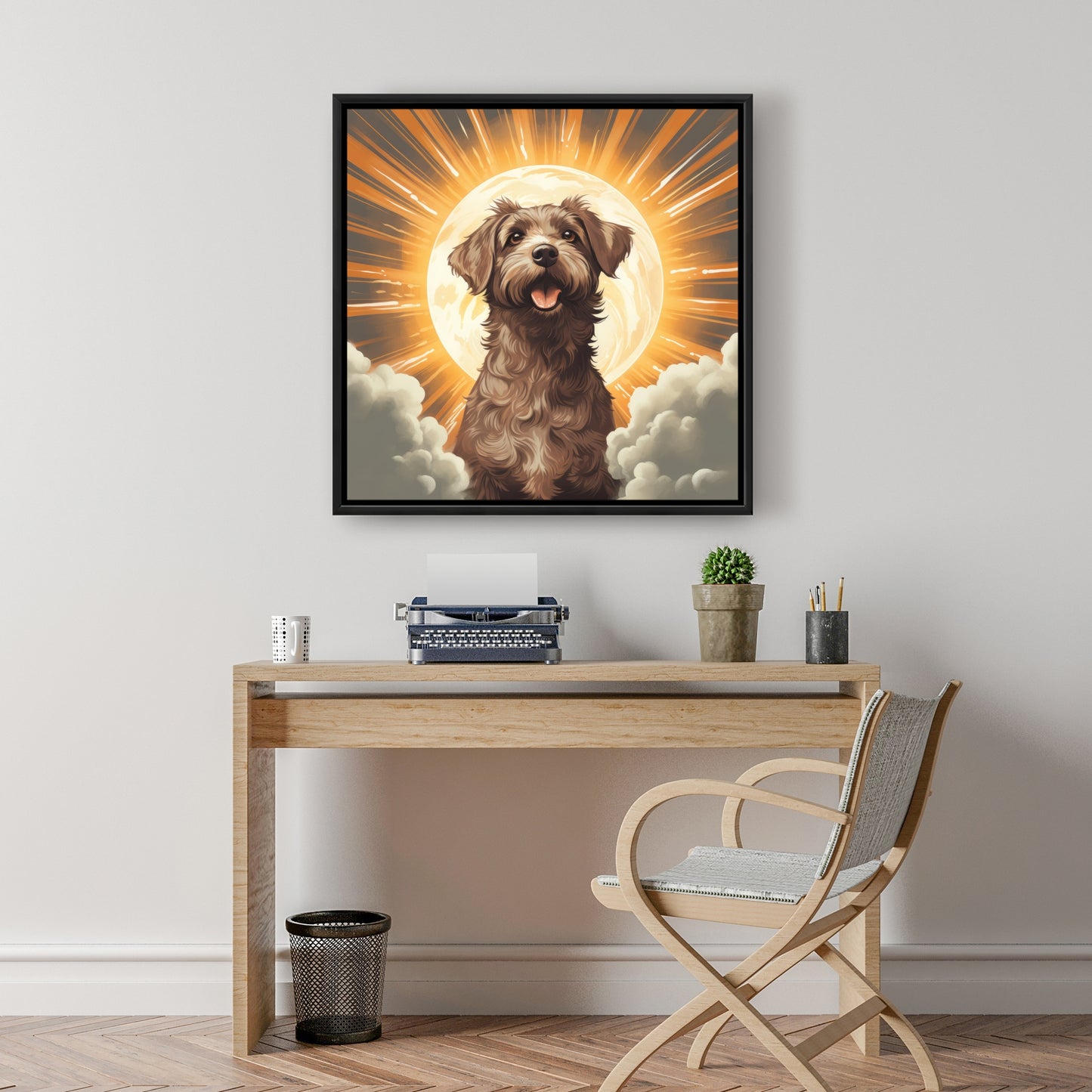 Pupper - 36"x36" Framed canvas