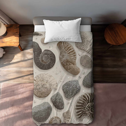 Housse de couette intemporelle Fossil Flow | Décoration intérieure élégante