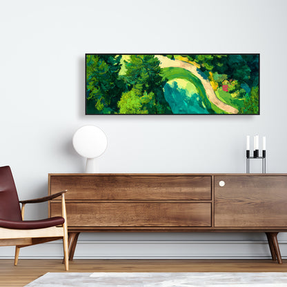 Peaceful course - 24"x24" Framed canvas