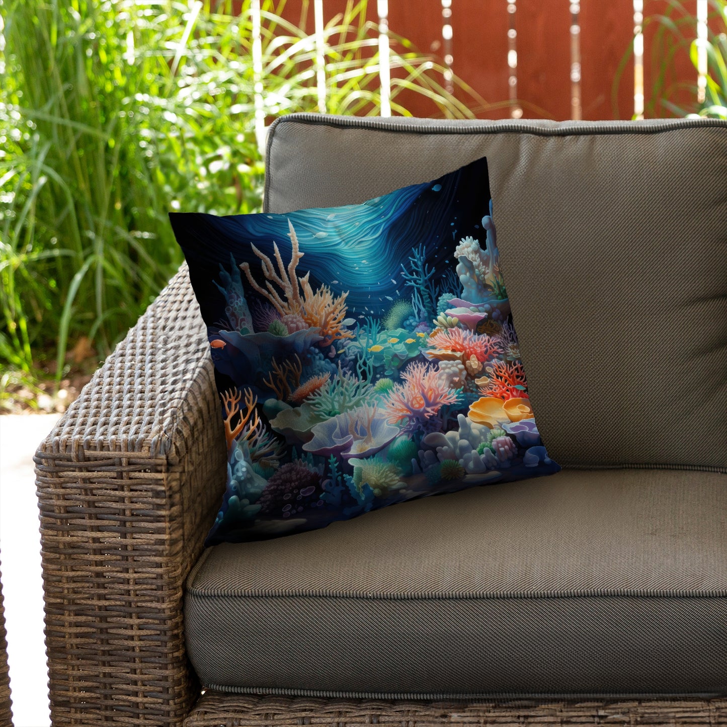 The Reef Purple Poly Twill Throw Pillow Insert | Home Decor