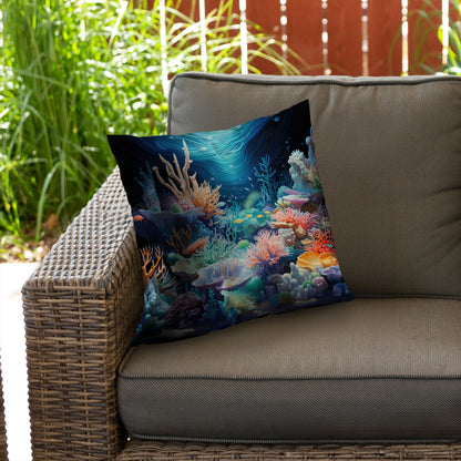 The Reef Purple Poly Twill Throw Pillow Insert | Home Decor