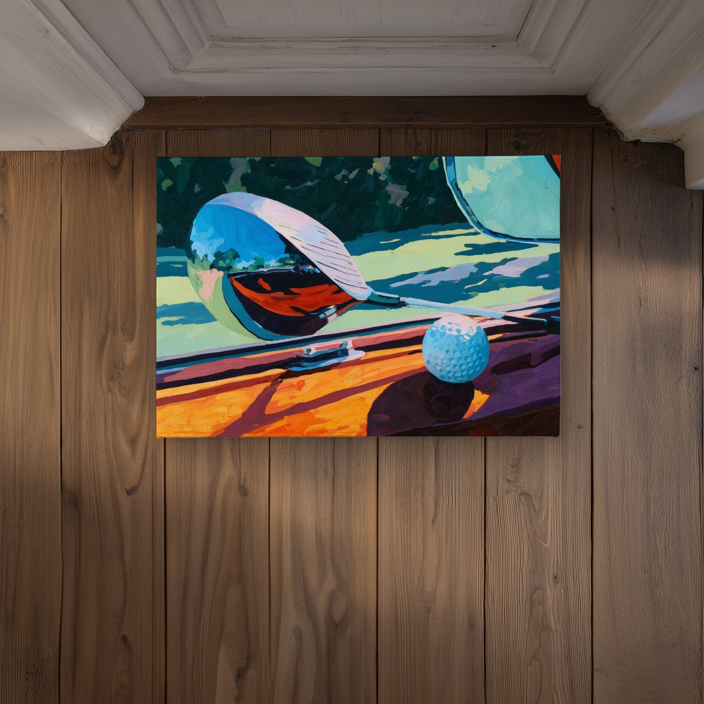 The Drive Summer Blue Indoor/Outdoor Door Mat | Home Decor