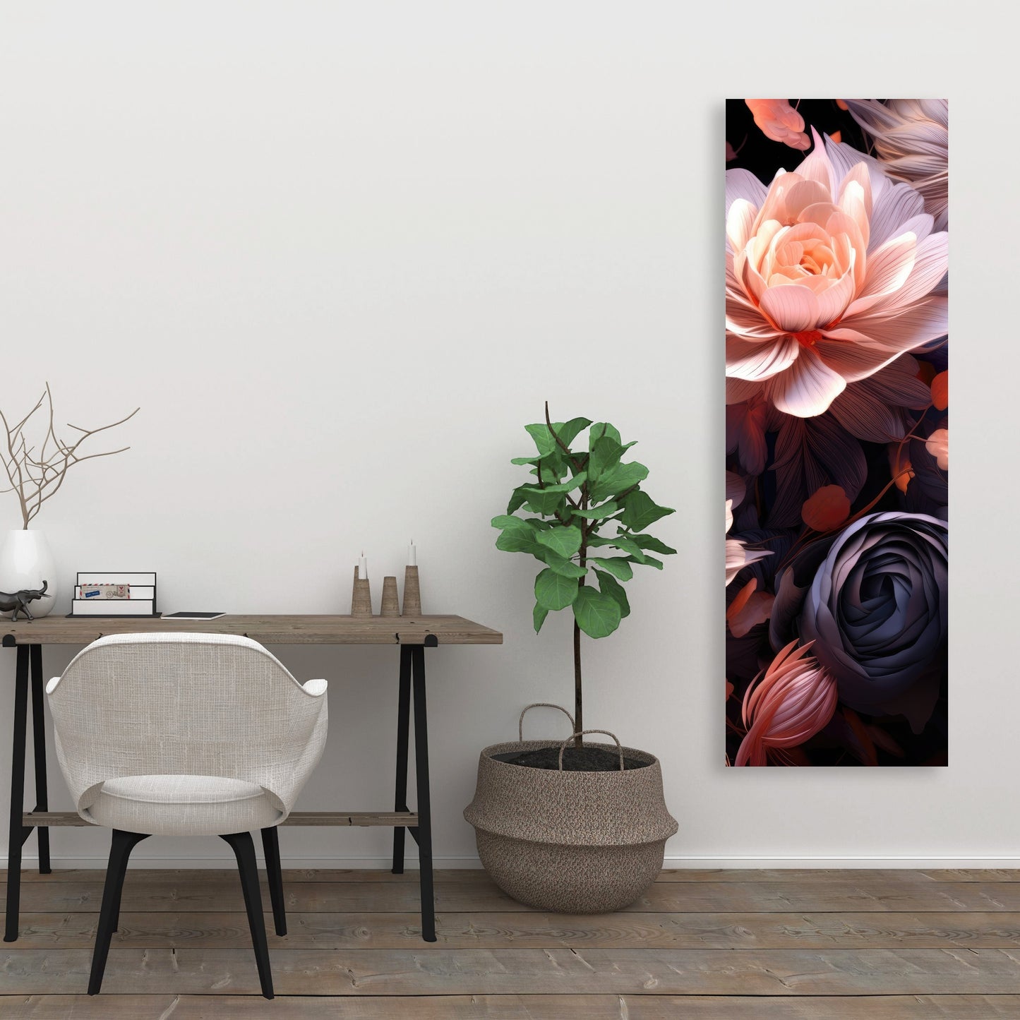 Sublime Light - White Canvas Art for Elegant Home Decor